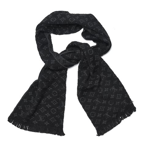 lv scarf set|louis vuitton scarf women's black.